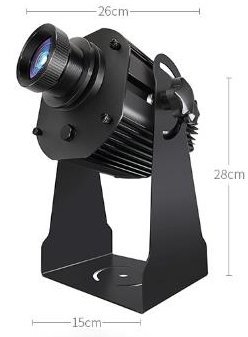 Logo projektor - Rotační Gobo 50W s LED projekce loga do 20M + krytí IP67