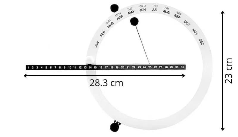 Kalendář magnetický věčný – kalendář nástěnný věčný s manuálními magnety