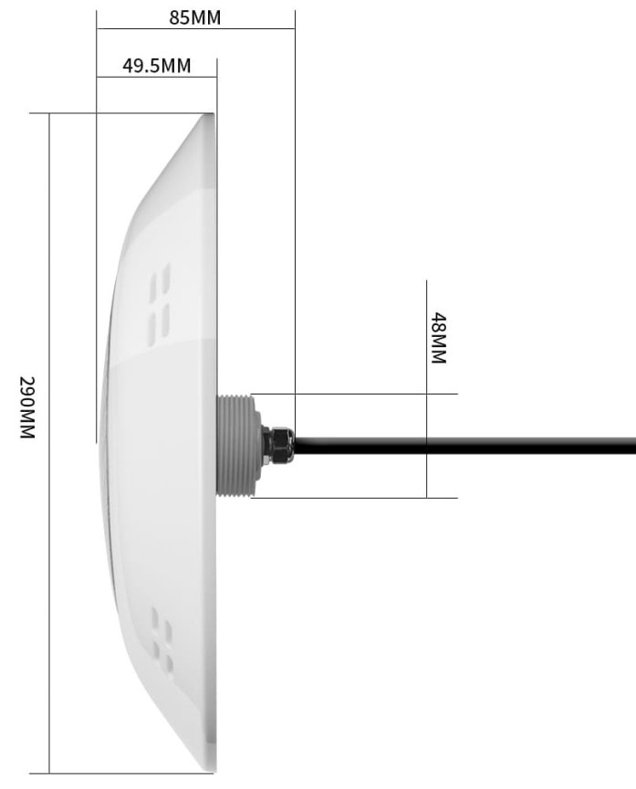 LED svetlo pre bazeny IP68 vodotesne - 24W LED lampa do bazenu biela 3000K