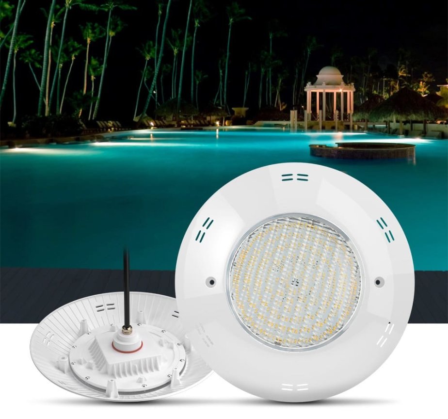 LED svetlo pre bazeny IP68 vodotesne - 24W LED lampa do bazenu biela 3000K
