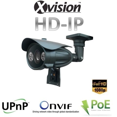 Cameră IP Full HD cu vedere nocturnă varifocală de 70 de metri, PoE