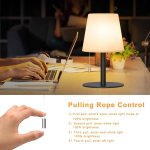 Stolová LED lampa na Li-on batériu vodeodolná s IP44 krytím aj do exteriéru