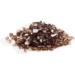 Elegantná výplň do ohniska - dekoračné kalené sklo 1,7-1,9 cm - farba MEDENÁ