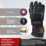 Elektrické vyhrievané rukavice – vodeodolné + 3 úrovne ohrevu od 40–65 °C + batéria 6000 mAh