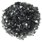 Kamienky do ohniska dekoračné - kalené sklo výplň 1,7-1,9 cm - BLACK