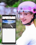 Smart prilba s kamerou – WiFi prilba s AI asistentom + Bluetooth + G-senzor + hudba a SOS funkcie