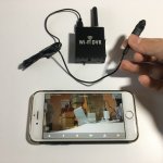 Микро шпионска камера FULL HD pinhole 90° + безжичен DVR модул за предаване НА ЖИВО