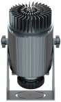 Logo Gobo проектор 80W LED въртящ се - прожекция до 50м върху сгради, тротоари, стени