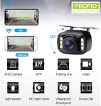 Mini telecamera di parcheggio wifi per cellulare 130° + visione notturna