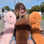 Vankúš plyšový penis – plyšák veľký darčekový 100 cm