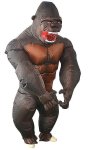 Kostým gorila nafukovací – oblek King Kong s ventilátorem na Halloween a karneval