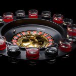 Alkoholová hra Ruleta Deluxe – set s 15 skleničkami a 2 kuličkami