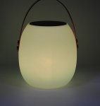 LED farebná lampa s rúčkou lampáš (zmena farieb) - vodotesná IP54 solárna na diaľkové ovládanie