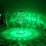 LED stolová nočná lampa akrylová RGB 16 farieb - inteligentné dotykové ovládanie