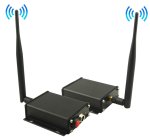 WiFi vysielač a prijímač s dosahom do 100 m pre cúvacie kamery a monitory so 4-pinovým konektorom