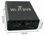 SET compatto: streaming live box DVR WiFi + telecamera stenopeica 130° fisheye + audio