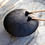 Buben ocelový tongue – hudební set buben + 2 paličky