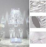 LED stolová nočná lampa akrylová RGB 16 farieb - inteligentné dotykové ovládanie