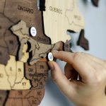 Dekorační značky 12 ks – speciální události na mapy světa