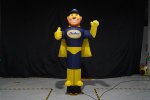 Nafukovacia reklama (panák či fugurína s mávajúcou rukou) výška 3m s LED - Super Hero