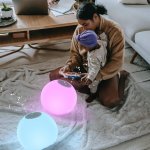Reproduktor plávajúci na vode ako balón s 5W Bluetooth IP67 vodotesný - RGB LED farebný