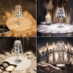 LED stolová nočná lampa akrylová RGB 16 farieb - inteligentné dotykové ovládanie