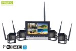 Cuvacie kamery bezdrotove 7" HD monitor​ + 4x HD kamera