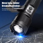 LED baterka so ZOOMOM UItra silná – 3000m dosvit + 8800 mAh batéria + USB nabijatelna + 5 režimov
