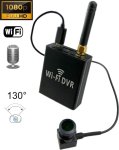 SET compatto: streaming live box DVR WiFi + telecamera stenopeica 130° fisheye + audio