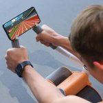 Posilňovací roller – automatický 2v1 valec na brušné svaly s časovačom
