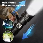 LED baterka so ZOOMOM UItra silná – 3000m dosvit + 8800 mAh batéria + USB nabijatelna + 5 režimov