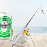 Rybárska udica v tvare pera miniatúrna - Vrecková teleskopická udica na ryby 1m