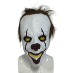 Maska na obličej strašidelný klaun – klaunovská maska na Halloween pro děti i dospělé