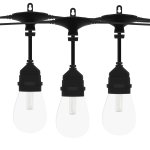 Svetelna retaz LED RGBW farebná - 15ks žiaroviek + 14m kábel IP65 krytie a diaľkové ovládanie