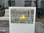 Plynový kovový bio krb - ohřívač na propan bombu - OGA (41x21x21cm)