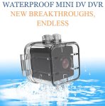 Mikro športová kamera – FULL HD, 155° uhol záberu + vodotesná do 30 m + rozmery len 2,5 × 2,5 cm