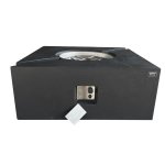 Konferenčný stôl plynové ohniská - betónové exterierove ohnisko - BURNEO 106x102 cm čierne