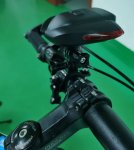 Zadná kamera na bicykel FULL HD + WiFi priamy prenos do smartfónu (iOS / Android) + LED signalizácia