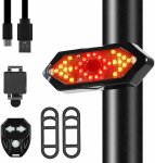 Zadné bezdrôtové svetlo na bicykel so smerovkami + 32 LED + zvukový efekt 120 dB
