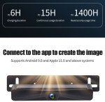 Solární FULL HD couvací bezdrátová kamera sledování přes mobil