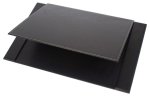 Podložka na psací stůl - handmade luxusní černá 100% syntetická kůže + dřevo