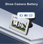 Kit retromarcia solare - Monitor 5" + telecamera magnetica wifi wireless HD 720P