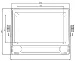 Monitor de 7" resistente al agua IP68 + 4 entradas para cámaras VGA + mando a distancia