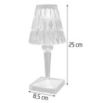 LED stolová nočná lampa akrylová RGB 16 farieb - inteligentné dotykové ovládanie