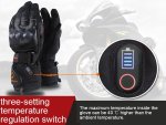Elektrické vyhrievané rukavice – vodeodolné + 3 úrovne ohrevu od 40–65 °C + batéria 6000 mAh