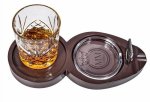 Držák na doutník a sklenici – luxusní whiskey souprava pro pány