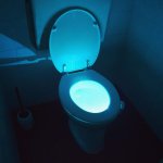 Světlo LED do WC se senzorem pohybu – osvětlení toalety s barevnými efekty