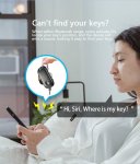 Smart bluetooth vyhledávač kluců - Mini gps lokátor jako klíčenka pro Apple - Find My