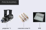 LED Gobo рефлектор 200W до 100m - светлинна проекция на вашето лого върху сгради и стени