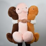 Vankúš plyšový penis – plyšák veľký darčekový 100 cm